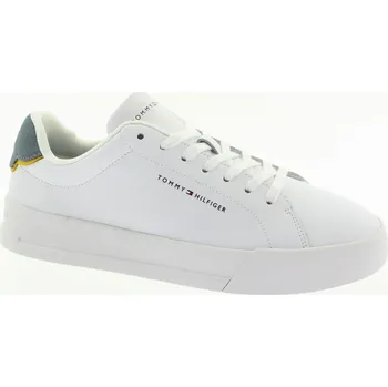Pánské tenisky TOMMY HILFIGER Pánské bílé kožené tenisky FM0FM05367-PN6-247 Velikost 43