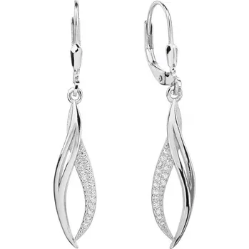 Náušnice JKB Jewel Stříbrné visací náušnice se zirkony Marion