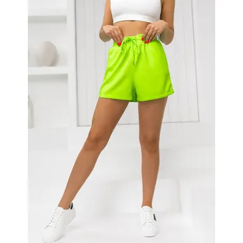 Dámské kraťasy Zeleno-neonové dámské teplákové kraťasy Bolf H60A1 - L/XL