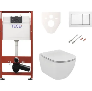 Cenově zvýhodněný závěsný WC set TECE do lehkých stěn / předstěnová montáž+ WC Ideal Standard Tesi SIKOTSF0