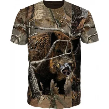 Pánské tričko myslivecke tricko divoke prase velikost: 6XL - šířka 70 cm, délka 79 cm