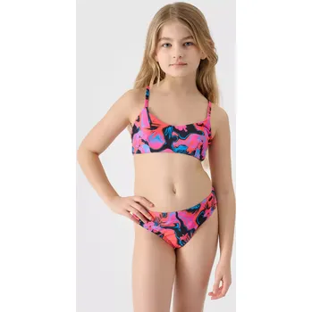 Dívčí plavky Dětské plavky 4F 4FJWSS25UBKSF046 MULTICOLOUR ALLOVER 158-164