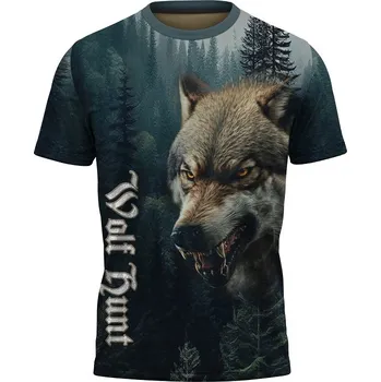 tricko-potisk-vlk-lovec-varovani velikost: 5XL - šířka 67 cm, délka 78 cm