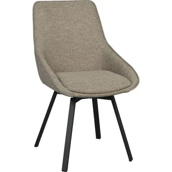 Jídelní židle ROWICO Jídelní židle ALISON tmavě béžová s černými nohami 117863