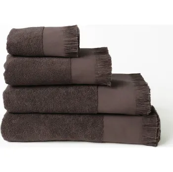 Ručník Froté ručník 30 × 50 cm - Loreta tmavě hnědá