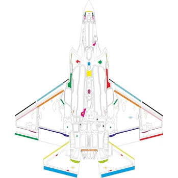 Plastikový model Eduard 1/48 F-35C RAM panels (TAMIYA)