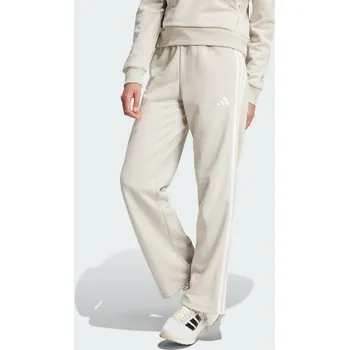 ADIDAS Kalhoty Essentials 3-Stripes Open Hem French Terry XS BÉŽOVÁ|BÍLÁ