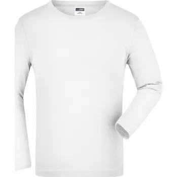 James & Nicholson Tričko JN 913K, dlouhý rukáv, dětské COT02913K00100-white Bílá XS