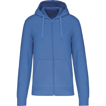 pracovní mikina Kariban Mikina Kariban K4030 s kapucí na zip COT20403034805-light royal 2XL Modrá královská světlá