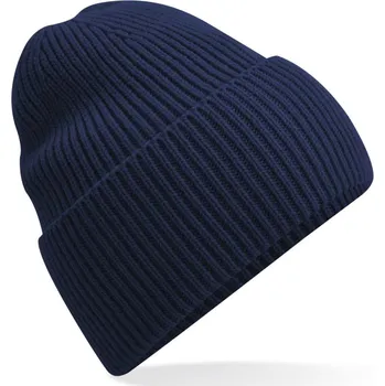 Pracovní přilba Beechfield Čepice B 384R s manžetou, pletená, dlouhá COT53384Ry4099-oxford navy UNI Navy oxford