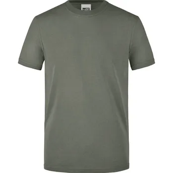 pracovní tričko James & Nicholson Tričko JN 838, krátký rukáv, pánské COT02083867000-dark grey XS Šedá tmavá