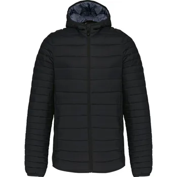 pracovní bunda Kariban Bunda s kapucí Kariban K6110, prošívaná, lehká, pánská COT20611000204-black XL Černá