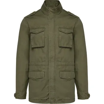 Dílna Kariban Bunda Safari Kariban K6164, pánská COT206164w5905-washed ligh 2XL Khaki světlá sepraná