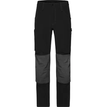 Pracovní oblečení James & Nicholson Kalhoty JN 1813 Slim Line do pasu, strečové COT02113X002o9-black Černá 64
