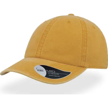 Pracovní přilba Atlantis Headwear Kšiltovka Digg, 6 panelová, vintage COT33409008599-mustard UNI Hořčicová