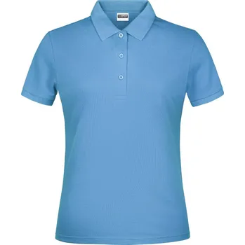 James & Nicholson Polokošile JN 791, krátký rukáv, dámská COT02079141000-sky blue XS Modrá nebesky