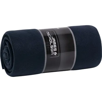 Dopravní zařízení James & Nicholson Deka JN 1901, fleecová, 130x170cm COT021901h2899-navy/natura UNI Navy/natural