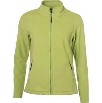 pracovní mikina James & Nicholson Mikina JN 781 na zip, mikrofleecová, dámská COT02078104200-lime green XS Zelená lime