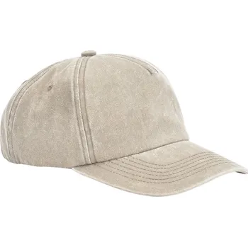 Pracovní přilba Beechfield Kšiltovka B 657 Relaxed, 5 panelová, vintage COT530657z3799-vintage sto UNI Stone vintage