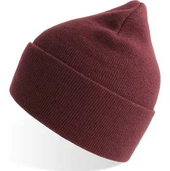 Pracovní přilba Atlantis Headwear Čepice Pure, pletená COT338000o0299-burgundy me UNI Melír burgundová