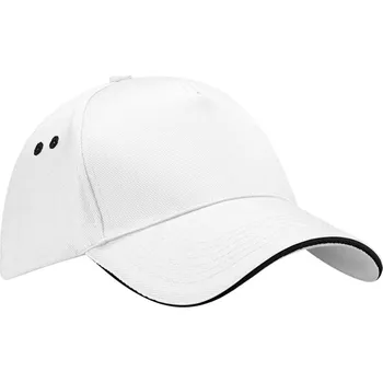 Pracovní přilba Beechfield Kšiltovka B 15C, sandwich, 5 panelová COT53015C91099-white/black Bílá/černá UNI