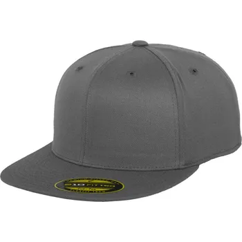 Pracovní přilba Flexfit Kšiltovka Premium 210 Fitted 6210/6210T, 6 panelová COT55621067034-dark grey Šedá tmavá L-XL