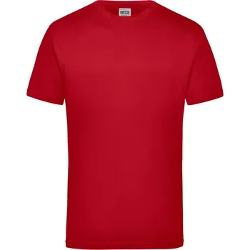 Pracovní oblečení James & Nicholson Tričko JN 800, krátký rukáv, pánské COT02080000401-red S Červená