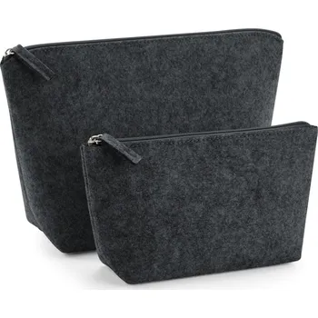 BagBase Toaletní taška BG724, plstěná COT520724r6401-charcoal me S Melír charcoal