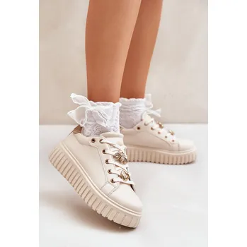 Dámské tenisky Dámské tenisky s ozdobami Grelesi Barva: Béžová, Velikost: 40