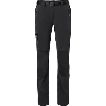 Pánské kalhoty James & Nicholson Kalhoty JN 1205, trekingové, do pasu, dámské COT02120580800-black/black XS Černá/černá