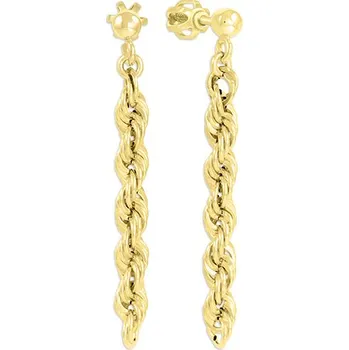 Náušnice Soliter Stylové zlaté náušnice 231 001 00466 + 2 měsíce na vrácení zboží