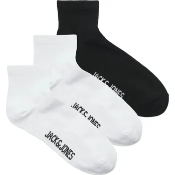 Pánské ponožky Jack&Jones 3 PACK - pánské ponožky JACLEON 12257150 White + 2 měsíce na vrácení zboží