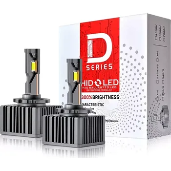 Autožárovka Auto led žárovka d1s xenonové autožárovky canbus 6000k 80w box sada 2ks