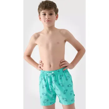 Chlapecké kraťasy Dětské kraťasy 4F 4FJWSS25UBDSM121 MINT ALLOVER 158-164