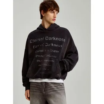 Pánská mikina Mikina s kapucí a potiskem - XS - House - tmavošedý - 439DW-90X