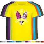 detske-levne-bavlnene-tricko-potisk-zmrlina-love Barva: Yellow - žlutá, velikost: 152