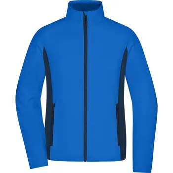 pracovní bunda James & Nicholson Bunda JN 1859, fleecová, dámská COT02185988500-royal/navy XS Modrá/navy