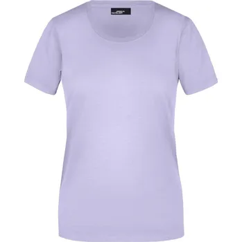pracovní tričko James & Nicholson Tričko JN 901, krátký rukáv, dámské COT02090156605-lilac 2XL Fialová lila