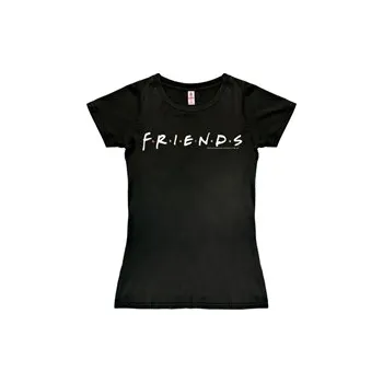 Dámské tričko Tričko dámské Friends Přátelé: Logo (M) černá bavlna