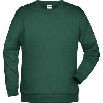 pracovní mikina James & Nicholson Mikina JN 794, pánská COT02079402805-dark green 2XL Zelená tmavá
