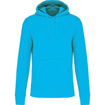 pracovní mikina Kariban Mikina Kariban K4027 s kapucí, ekologická, pánská COT204027abt01-sea turquoi S Tyrkysová mořská