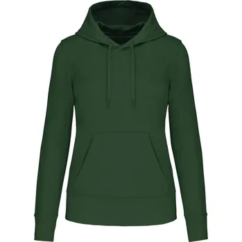 Kariban Mikina Kariban K4028 s kapucí, ekologická, dámská COT20402807405-forest gree 2XL Zelená forest