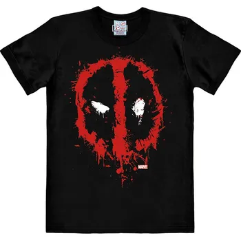 Pánské tričko Pánské tričko Marvel|Deadpool: Face (XL) černá bavlna