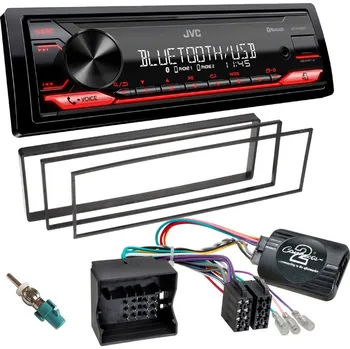 Auto Hi-Fi Autorádio CITROEN C3 2006-2009 JVC KD-X282BT Bluetooth s instalační sadou a ovládáním volantu