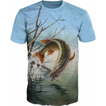 Pánské tričko tricko s drava ryba stika velikost: 6XL - šířka 70 cm, délka 79 cm