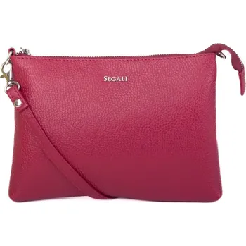 Kabelka SEGALI Dámská kožená crossbody kabelka A6B viva magenta + 2 měsíce na vrácení zboží