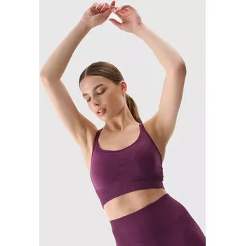 Podprsenka Dámská podprsenka 4F 4FWSS25USBAF166 DARK VIOLET XS-S