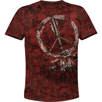 Pánské tričko tricko indianske hippies velikost: M - šířka 50 cm, délka 69 cm