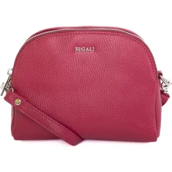 Kabelka SEGALI Dámská kožená crossbody kabelka 12 viva magenta + 2 měsíce na vrácení zboží