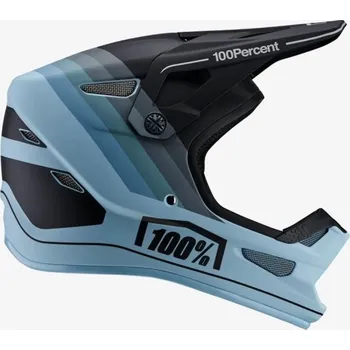 Helma na motorku Integrální přilba - 100% STATUS Decline - Grey - XL / Modrá